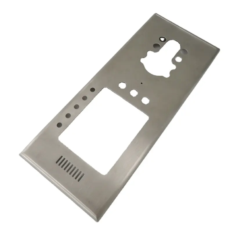 Piastra di bloccaggio della porta con taglio Laser personalizzata in acciaio inossidabile piastra di montaggio per serratura intelligente