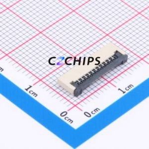 FPC-1.0FX-11PWCR-H20 FFC/FPC Connector SMD,P=1mm,Horizontal Mount Connector Flip Cover Type Bottom Contact 11P 1mm - Product Image 1