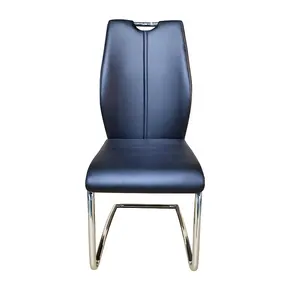 Factory wholesale modern style high back synthetic leather dining room chair comfortable restaurant chair Arch chair