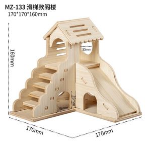 Decorazione estiva in legno <span class=keywords><strong>criceto</strong></span> casa di fuga a prova di morso arrampicata cottage - Product Image 5