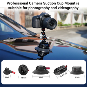 Supporto per Fotocamera con Ventosa in Lega di Alluminio, Portatile, per Insta360, Montaggio Auto, Vendita Diretta dal Produttore - Product Image 2