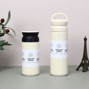 Hot Simple 350ml 500ml Stainless Steel Insulated Travel Mug Portable <strong>Vacuum</strong> Coffee &amp; Tea Thermos Cup <strong>with</strong> <strong>Strainer</strong> for Camping - Product Image 3
