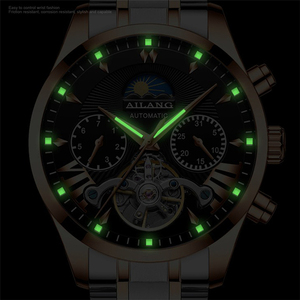 Reloj Mecánico para Hombre AILANG, Marca de Alta Gama, con Fase Lunar, Multifunción, Tourbillon, Reloj de Buceo, Estilo Ejecutivo - Product Image 4