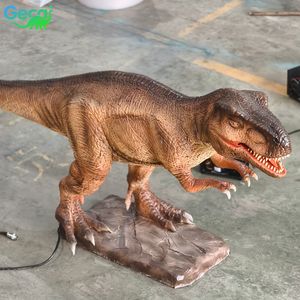 Dinosaurios Animatrónicos de Parque de Atracciones, Modelo de Dinosaurio Mecánico de Tamaño <span class=keywords><strong>Real</strong></span> para Exhibición, Sensor Infrarrojo, <span class=keywords><strong>Tiranosaurio</strong></span> <span class=keywords><strong>Rex</strong></span> - Product Image 5