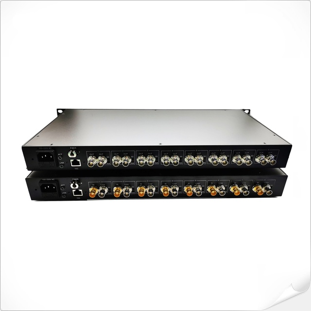 8-Channel 3G-SDl Fiber Converter Transceiver