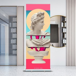 Großhandel Eco Indoor Display Roll Up Banner Stand tragbare versenkbare Roll-Up Stand Display für Werbung und Promotion