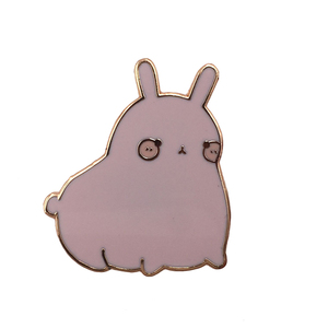 Logo gratuit mignon dessin animé en métal pour épinglette avec logo de thé teint impression découpée pour vêtements Anime Nature chapeau collier - Product Image 2