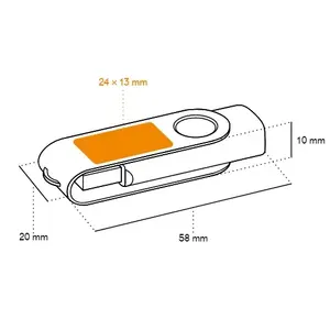 Memoria USB Twister Rubby, merchandising personalizado - Product Image 3