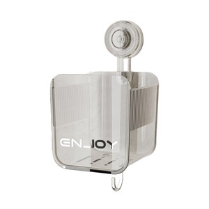 Estante Esquinero de Pared para Baño con Drenaje y Succión, para Almacenamiento de Cosméticos - Product Image 5