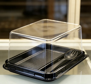 Envase Transparente de PET <span class=keywords><strong>para</strong></span> Exhibición de <span class=keywords><strong>Postres</strong></span>, Contenedor Triangular <span class=keywords><strong>para</strong></span> Rebanadas de Pastel, <span class=keywords><strong>Cajas</strong></span> de Plástico <span class=keywords><strong>para</strong></span> Llevar, Gracias por Llevarme Esto - Product Image 3