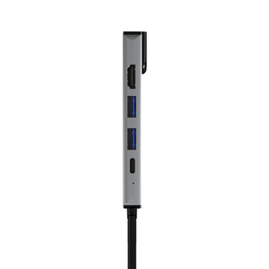 Interfaz USB <span class=keywords><strong>C</strong></span> 5 en 1 <span class=keywords><strong>Hub</strong></span> USB multifunción RJ45 100M PD Carga rápida <span class=keywords><strong>HDMI</strong></span> 4K USB3.0 <span class=keywords><strong>Tipo</strong></span> <span class=keywords><strong>C</strong></span> Estación de acoplamiento - Product Image 3