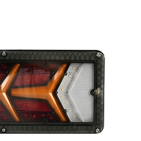Feu arrière LED 24V avec clignotant séquentiel pour remorque de camion, remplacement latéral arrière