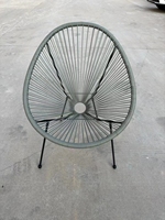 Fauteuil œuf en rotin léger et coloré pour extérieur XY – Idéal pour jardin et terrasse