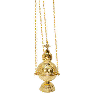 Encensoir en laiton sculpté à la main, 22182 — 1 - Product Image 1