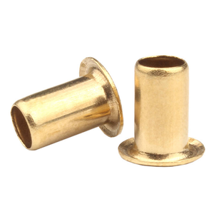 Ojales de metal de latón M0.9 M1.3 M1.5 M2 M3 M4 M5 M6, remaches tubulares huecos de 22mm - Product Image 1