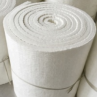 Tapis d'isolation thermique de four à 1260 degrés, couverture en laine de céramique résistante à la chaleur pour fours