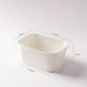 Vorrätige Biologisch Abbaubare Wasserdichte Einweg-Kraftpapier-<span class=keywords><strong>Box</strong></span> Matt für Takeout Fast Food Picknick Camping Faltbar Umweltfreundlich - Product Image 1