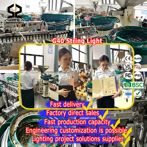 <span class=keywords><strong>Guirlande</strong></span> lumineuse <span class=keywords><strong>solaire</strong></span> LED d'extérieur pour jardin, ampoules G40, <span class=keywords><strong>guirlande</strong></span> lumineuse à bulbes globe pour la décoration de Noël, les fêtes - Product Image 2