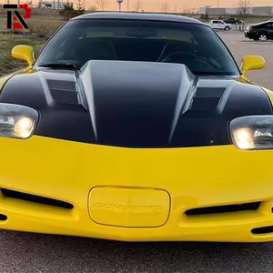 Pour <span class=keywords><strong>Chevrolet</strong></span> <span class=keywords><strong>Corvette</strong></span> <span class=keywords><strong>C5</strong></span> 1997-2004 Capot en fibre de carbone / Capot moteur style V - Véritable fibre de carbone avec évents - Product Image 4