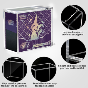 Custodia Protettiva in Acrilico Personalizzata Anti-UV al 99% per Pokémon Elite Trainer Box (ETB) e Booster Box con Coperchio Magnetico - Product Image 2