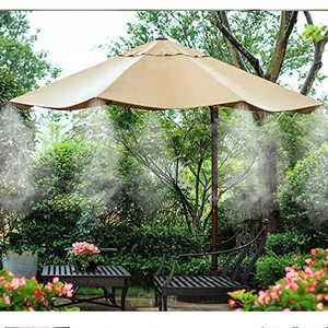 Sistema di raffreddamento a nebbia da ristorante verde Sen 18M modello 110-220V elettrico facile installazione su misura per uso esterno basso - Product Image 6