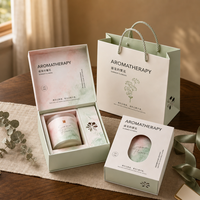 Boîte cadeau à couvercle magnétique personnalisé avec logo, emballage en carton rigide pour bougie parfumée, bijoux, cosmétiques, parfum