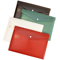 X515 En gros Marque ODM Sac de rangement rétro pour documents A4 et papiers de test, en plastique PP imperméable, Classeur de bureau