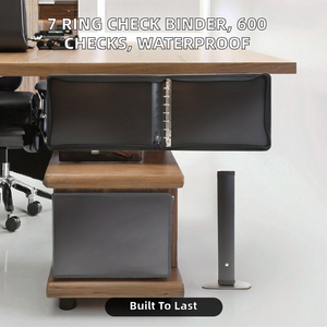 Wenshun <span class=keywords><strong>7</strong></span> vòng kinh doanh kiểm tra cuốn sách chất kết dính 600 kiểm tra năng lực cho 9 "x 13" Sheets PP không thấm nước thư mục Zip Pouch - Product Image 2