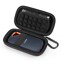 Ударопрочный чехол для универсальных MP3/MP4-плееров, SanDisk Extreme Pro/SanDisk Extreme, портативных внешних SSD-накопителей 1 ТБ/2 ТБ/4 ТБ, дорожная сумка-чехол для хранения