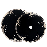 Lame de scie circulaire diamantée turbo frittée JDK 230 mm (9 pouces) pour la découpe du granit et du marbre
