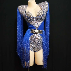 Costume de danse <span class=keywords><strong>Jazz</strong></span> à franges pour femmes, vêtements Sexy de grande taille, costumes de scène, de Performance, pour Club, bal de promo, nouvelle mode 2020 - Product Image 6