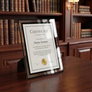 Wholesale Creative Crystal Photo <b>Frame</b> 4x6 5x7 6x8 Inch A4 Patent <b>Certificate</b> <b>Frame</b> Bedside Transparent Glass Photo <b>Frame</b> - Product Image 3
