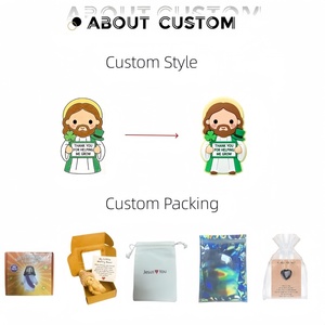 100 Pezzi Miniature di Gesù, Statuette Giocattolo per Nascondiglio, Piccole Bambole di Cristo Salvatore, Bomboniere Religiose per Feste, Pasqua, Chiesa - Product Image 2