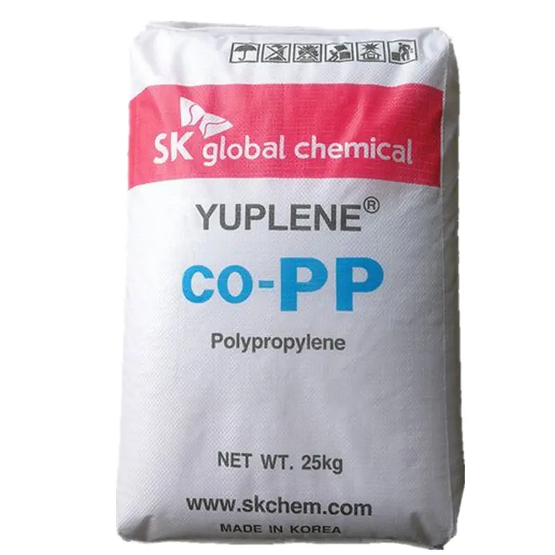 Gránulos de polipropileno polivinílico de copolímero aleatorio SK PP R380Y resina PP de grado alimenticio virgen para embalaje