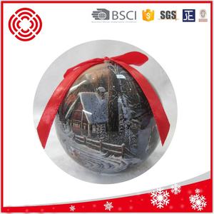 Boule De <span class=keywords><strong>Noël</strong></span> enveloppée de papier imprimé de haute qualité avec lumière LED Bolas De Navidad - Product Image 3