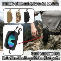 Estuche Rígido Táctico Personalizable para Gafas, de Nailon, para Exteriores, Bolsa de Almacenamiento de Accesorios Molle, Portátil y Duradero, Canaan YJB-002