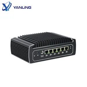 Boa Reputação Fornecedor 6 * RJ45 1000M Lan firewall pc 1 * half height MINI PCIE vpn router