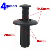 Kit de 120 attaches universelles en nylon pour carrosserie de voiture : rivets, clips de fixation pour pare-chocs, ailes, passages de roue, panneaux de coffre et garnitures