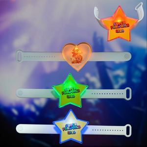 Bracelet LED personnalisé avec logo, réglable, 15 couleurs, en plastique, pour festivals nocturnes, livraison rapide, directement de l'usine - Product Image 6
