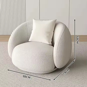 Ensemble de canapés élégants en vert incurvé Meubles de salon rembourrés de qualité supérieure avec un design confortable - Product Image 5