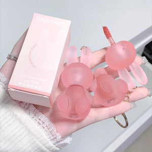 Móc Chìa Khóa Matte <span class=keywords><strong>Lip</strong></span> Trang Điểm Dễ Thương Thỏ Thiết Kế Nhung Son Bóng Lâu Dài Giữ Ẩm Không Thấm Nước Son Bóng - Product Image 3