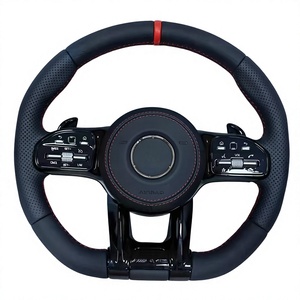 พวงมาลัยหนังสไตล์สปอร์ตสำหรับ Mercedes-Benz AMG E-Class รุ่น Dragonfly ตกแต่งด้วยคาร์บอนไฟเบอร์ Big G Leather - Product Image 4