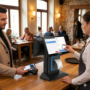 Báscula Digital con Pantalla Táctil de 15.6 Pulgadas <span class=keywords><strong>LongFly</strong></span>, Báscula de Pesaje con IA y Código de Barras, Báscula para Verduras Android de 30 kg, TPV RK3288 RK3568 - Product Image 2