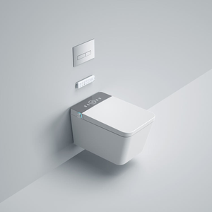 Inodoro Automático Cuadrado de Una Pieza para Baño, Moderno, con Sifón en P, UV Inteligente, Cerámica, Suspendido en la Pared, Bidé, con <span class=keywords><strong>Voz</strong></span> AI - Product Image 2