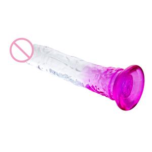 2023 coloré TPE gode 8 pouces doux réaliste gode avec ventouse puissante G Spot stimulateur femmes Masturbation adulte Sex Toy - Product Image 6