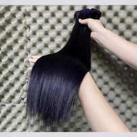 Extensiones de Cabello Humano Vietnamita Virgen 12A 10A, Súper Doble Trama, Liso Natural, Tejido a Mano, Todos los Colores, Para Salón de Belleza Femenino