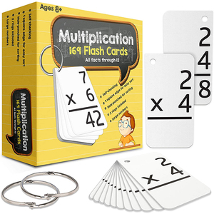 Hot Sale High Quality Multiplication Learning Cards Custom Flash Cards For Kids Educational