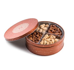 Chất Lượng Cao Tùy Chỉnh In Ấn Cấp Thực Phẩm Vòng Kim Loại Trăng Nuts Cookie Bánh Hộp Thiếc - Product Image 6