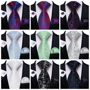 All'ingrosso su ordinazione Jacquard oro nero cravatta di seta da uomo cravatte <span class=keywords><strong>con</strong></span> <span class=keywords><strong>tasca</strong></span> quadrato solido collo cravatta - Product Image 5