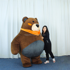 Costumes de mascotte d'ours gras pour adultes pour les spectacles de cosplay, costumes d'ours gras gonflables de 2 m, vente de costumes - Product Image 3